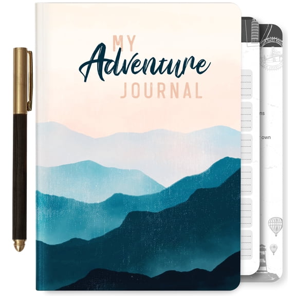 3-in-1 Travel Journal for Women - My Adventure Book, Travelers Notebook, Scrapbook & Bucket List Gifts for People Who Travel A Lot With Prompts - Cruise & Camping Essentials Planner Accessories Diary