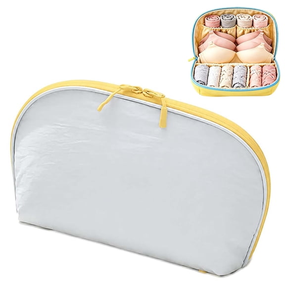 3-in-1 Travel Underwear Storage Bag, Portable Multi-Compartment Lingerie Organizer for Travel, Business, Outdoor Trips