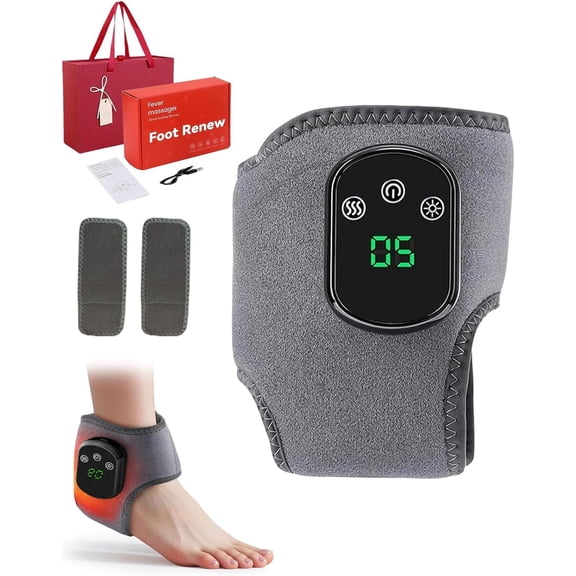 3-in-1 Triple Function Massager with Heat, Shiatsu Kneading & Air Compression, One-Touch Control, Cordless Extended Design
