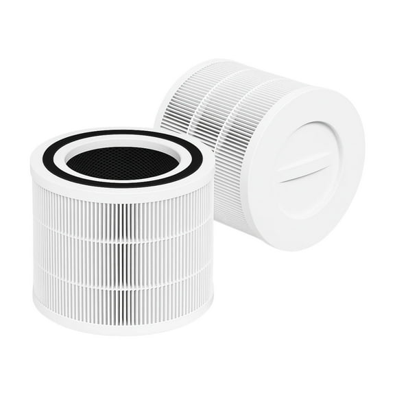 3-in-1 True HEPA Replacement Filter Compatible with Core 300 Air Purifier P350 Core 300-RF, 2 Packs