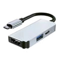 thumbnail image 1 of 3 in 1 Type-C Network Hub Multi-Splitter Adapter with HD + USB3.0 + PD for PC Computer Accessories, 1 of 6