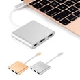 thumbnail image 1 of 3 in 1 Type C to 4K HD HDMI USB3.0 Hub USB-C Charging Adapter For MacBook(Black), 1 of 8