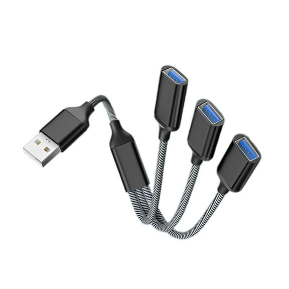 3 in 1 USB2.0 OTG Adapter USB Male Plug To 3 USB 2.0 Female OTG Extension Cable HUB Data Cable Power Adapter For PC