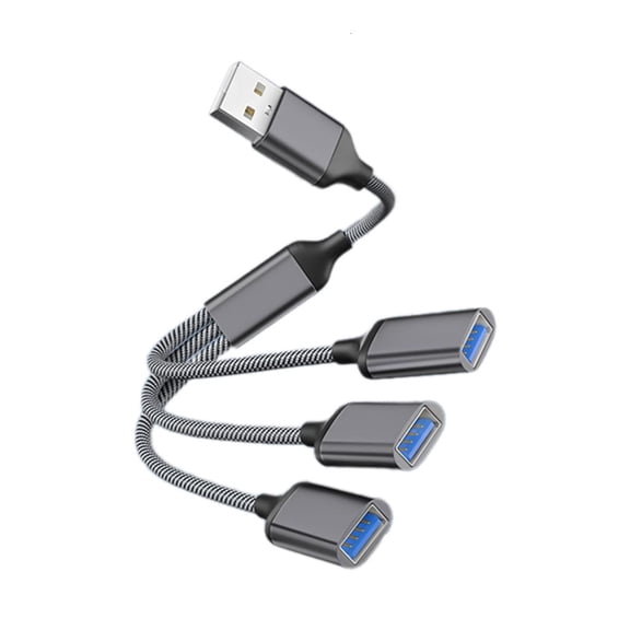 3 in 1 USB2.0 OTG Adapter USB Male Plug To 3 USB 2.0 Female OTG Extension Cable HUB Data Cable Power Adapter For PC