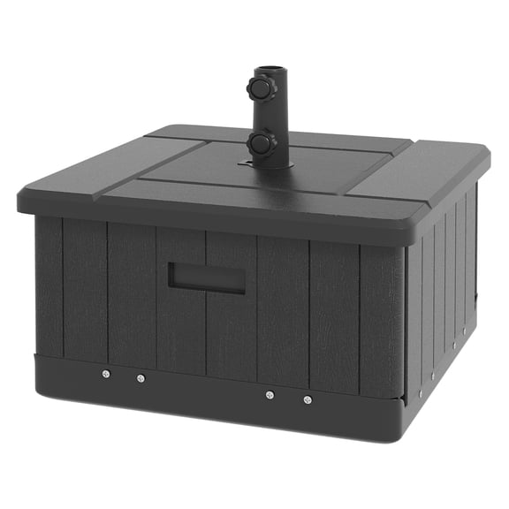 3-in-1 Umbrella Base with Wheels, End Table & Planter, 175lbs Capacity