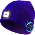 thumbnail image 1 of 3 in 1 Unisex Bluetooth Beanie Hat LED Light Wireless Headphones Winter Music Beanie Cap Gifts for Men Dad Women, 1 of 6