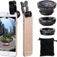 thumbnail image 1 of 3 in 1 Universal Fish Eye Lens, Macro Clip Lens Wide-Angle Camera Lens, 1 of 8