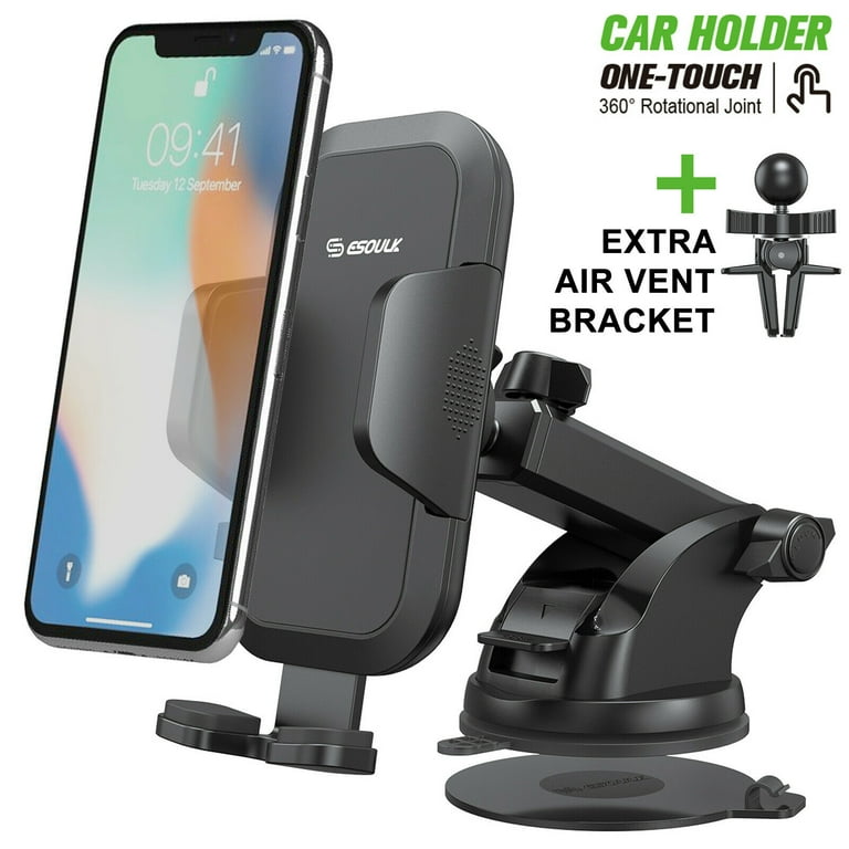 3-in-1 Universal Arm Phone Car Mount, Extendable Clip One-Touch - Main Image