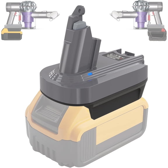 3-in-1 V6 V7 V8 Adapter for De*walt 20V Mil*wau-kee 18V Battery Convert to Replace for Dy*son V6 V7 V8 Battery, Converter Work with V7 Fluffy Absolute Animal SV11 V8 SV10 Battery