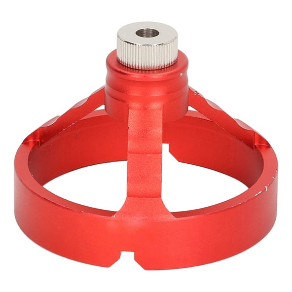 3 in 1 Vertical Hole Punch Locator with 6 Drill Bushings Woodworking Drill Bit Guide Jig Fixture Red