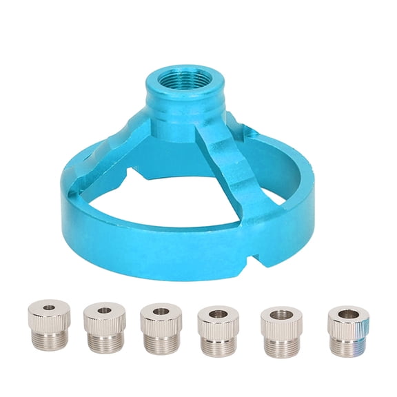 3 in 1 Vertical Hole Punch Loor with 6 Drill Bushings Woodworking Drill Bit Guide Jig Fixture