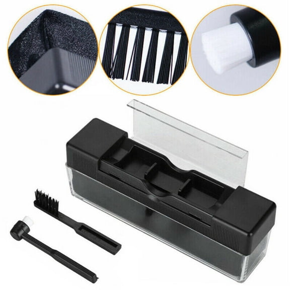 3 in 1 Vinyl Record/DVD/VCD Cleaning Brush Set Stylus Velvet Anti-Static Cleaner Kit