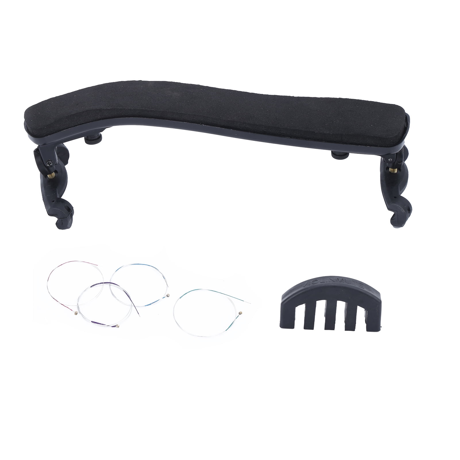 3 in 1 Violin Parts Kit Shoulder Rest Mute String Musical Instrument Accessories
