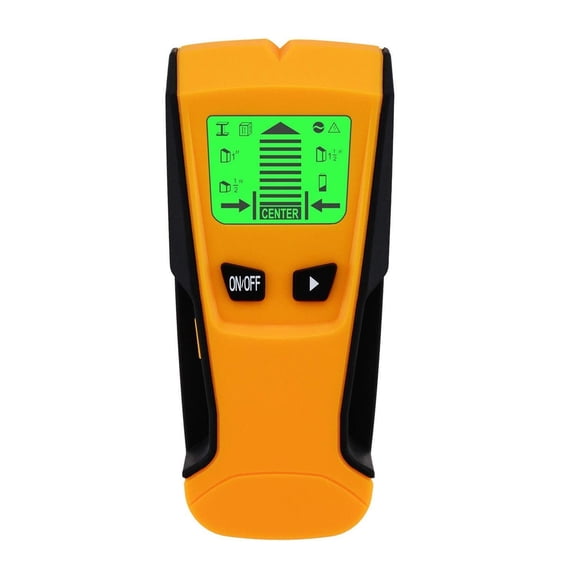 3-in-1 Wall Detector, Professional Metal Stud and Wire Finder Handheld Sensor for Home Improvement Renovation Construction and Electrical Safety Checkup Tool, Orange