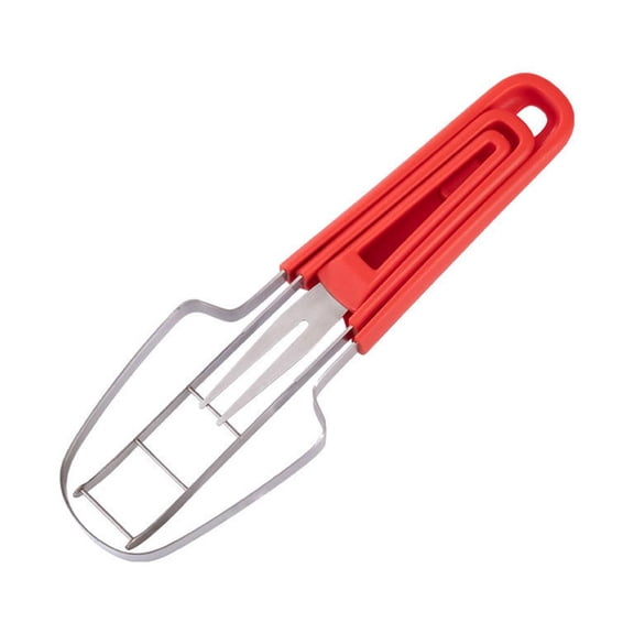 3-in-1 Watermelon Fork Cutter Slicer Tool, Stainless Steel Handheld Fruit Cutter & Watermelon Popsicle Maker Mold for Mango,pineapple Cuttering & Bbq, Picnic & Kitchen Utility Gadgets
