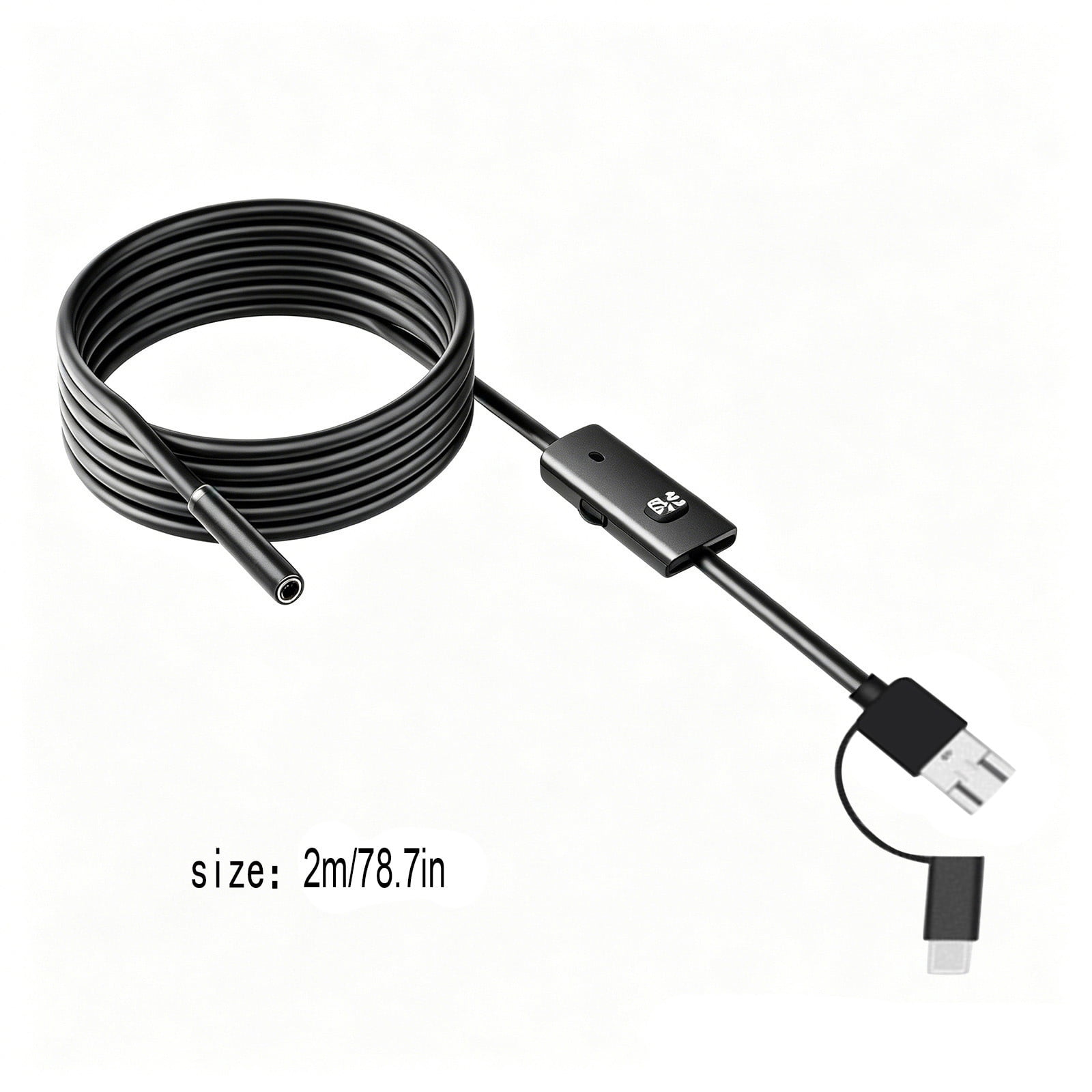 3 in 1 Waterproof Inspection Camera, Flexible Borescope Lens for Phone ...