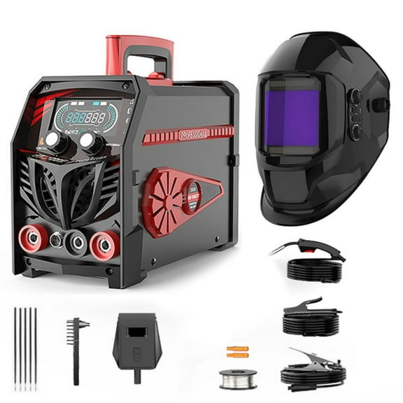 3-in-1 Welding Machine, MIG/TIG/Stick, Digital Display, Includes welding helmetfor Pros & DIY, Ideal Christmas Gift