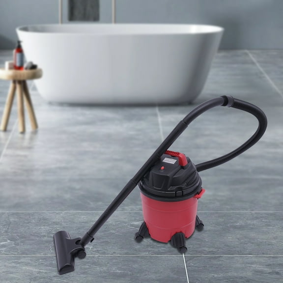 3-in-1 Wet/Dry Vacuum Cleaner, Low Noise, Lightweight, with Mite Brush, Large 4 Gallon Trash Bin, and HEPA Filter for Household Cleaning