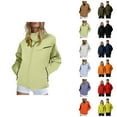 thumbnail image 1 of 3-in-1 Windbreaker Jacket for Women Men Fall Winter Detachable Fleece Windproof Waterproof Zip Up Ski Jacket Outerwear, 1 of 7