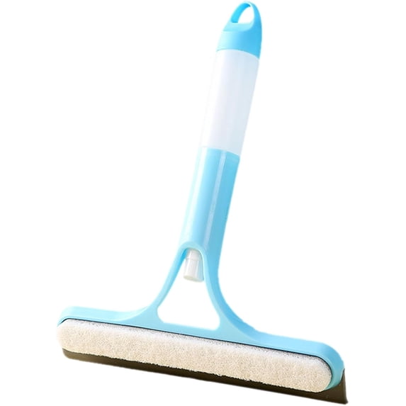 3 in 1 Window Cleaning Scraper,Spray WindowSqueegee Cleaner Tool with SprayBottle, for Car, Home, Kitchen Window(Blue)