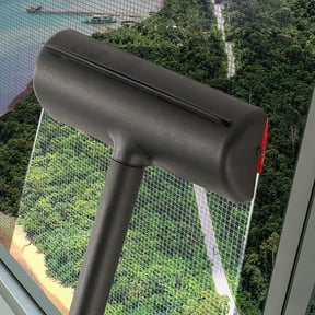 3-in-1 Window Screen Cleaner,Multi-Purpose Window Cleaning Brush Kit,Glass Scraper and Mesh Screen Cleaner for Stubborn Dirt Removal,Wet and Dry Use for Windows,Doors,and Household Surfaces-Free Size