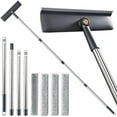 thumbnail image 1 of 3-in-1 Window Squeegee for Home - 60" Window Cleaning Kit with 3 Microfiber Cloths & Screen Brush, All-in-1 Cleaner Tool for Outdoor Windows, Glass Door & Screens, Lightweight & Easy Storage, 1 of 3