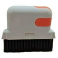 thumbnail image 1 of 3-in-1 Window Track & Crevice Cleaning Brush with Hidden Scraper – Heavy-Duty PET Bristles, Ergonomic Handle for Shower Doors, Sinks, Glass & Tile – Multi-Surface Scrubber with Dustpan Design Orange, 1 of 1