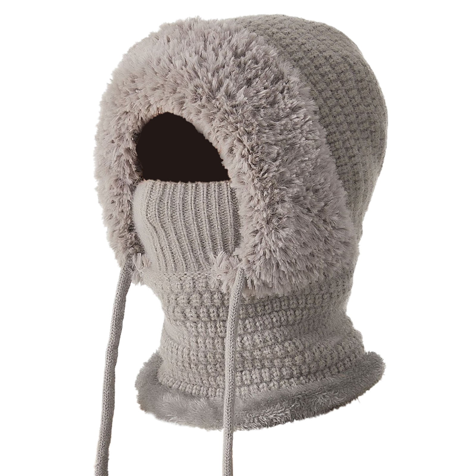 3-in-1 Winter Balaclava, 2025 New Knitted Hat, Multifunctional Scarf Hat for Outdoor Sports, Cozy Ski Mask for Women (1)