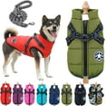 thumbnail image 1 of 3 in 1 Winter Jacket, Fleece-Lined Dog Jacket with Harness, Waterproof & Windproof for Small/Medium/Large Dogs Cat, 1 of 8