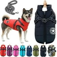 thumbnail image 1 of 3 in 1 Winter Jacket, Fleece-Lined Dog Jacket with Harness, Waterproof & Windproof for Small/Medium/Large Dogs Cat, 1 of 8