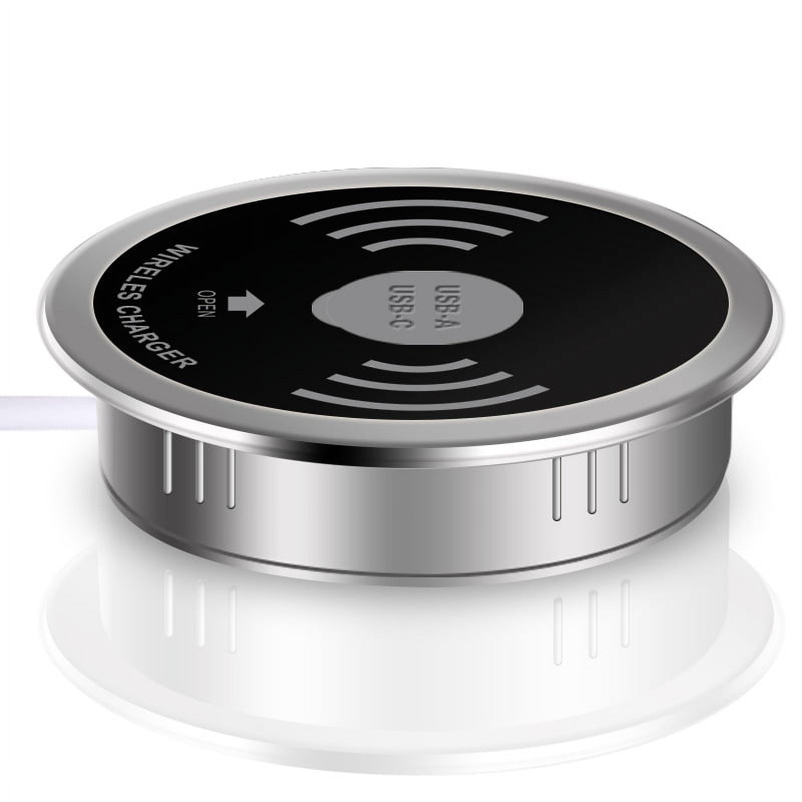 3 in 1 Wireless Charger Desk Embeded Qi Fast Wireless Charger 15W Quick Charger 3.0 Type-C USB C Bar/Hotel/office/ Quick Charger