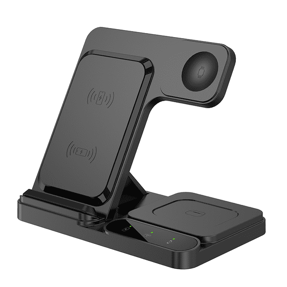 3-in-1 Wireless Charger For IPhone17 16 15 14 13 12 11 X 8 IWatch AirPods Fast Charging Station Versatile Compatibility Easy To Use