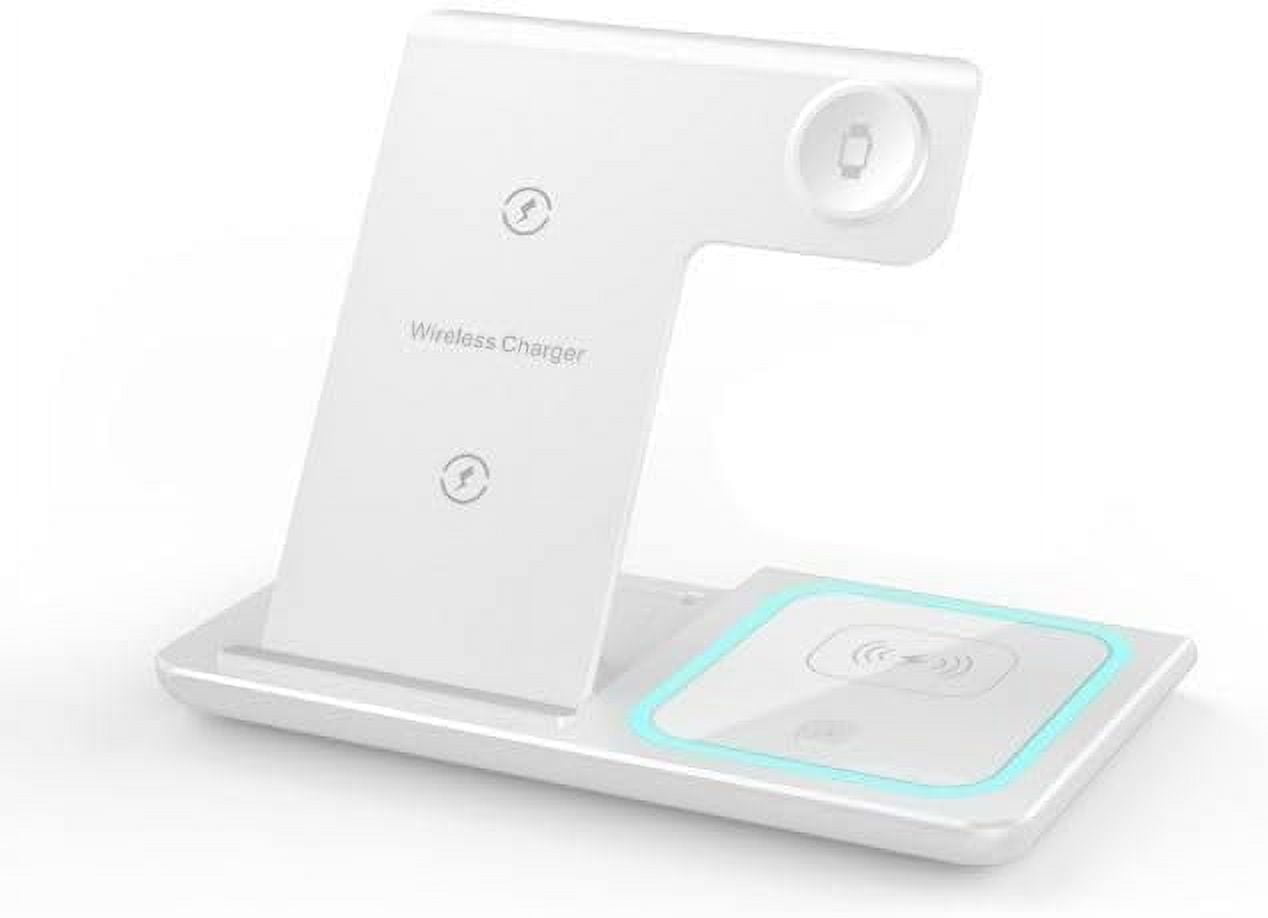 3-in-1 Wireless Charger for iPhone 11/12/13/14/XS/X/8 Apple Watch Series 7/6/SE/5/4/3/2 AirPods Pro/2 Black