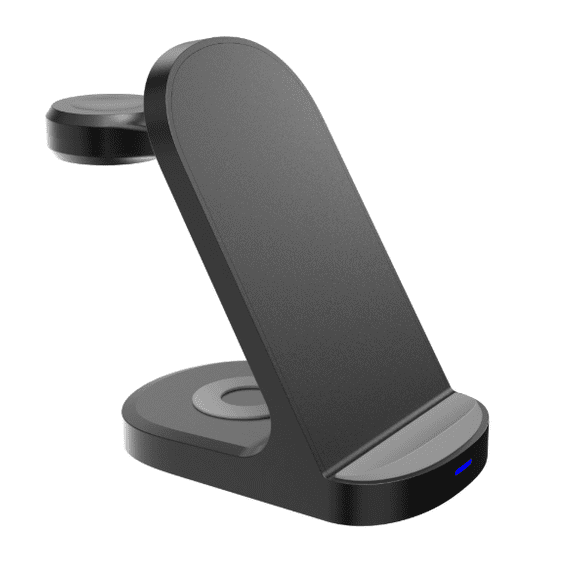 3-in-1 Wireless Charging Station  15W Fast Charger Custom Logo Available for Business Gifts, Events, and Trade Shows