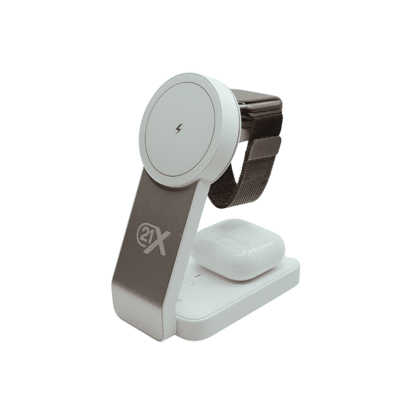 3 in 1 Magnetic Wireless Charging Dock Station for iPhone, Apple Watch & Airpods