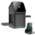 thumbnail image 1 of 3 in 1 Wireless Charging Station, Magnetic Multi Device Stand, 15W Fast Charging Dock, for Phone Watch Earbuds, Adjustable, 1 of 9