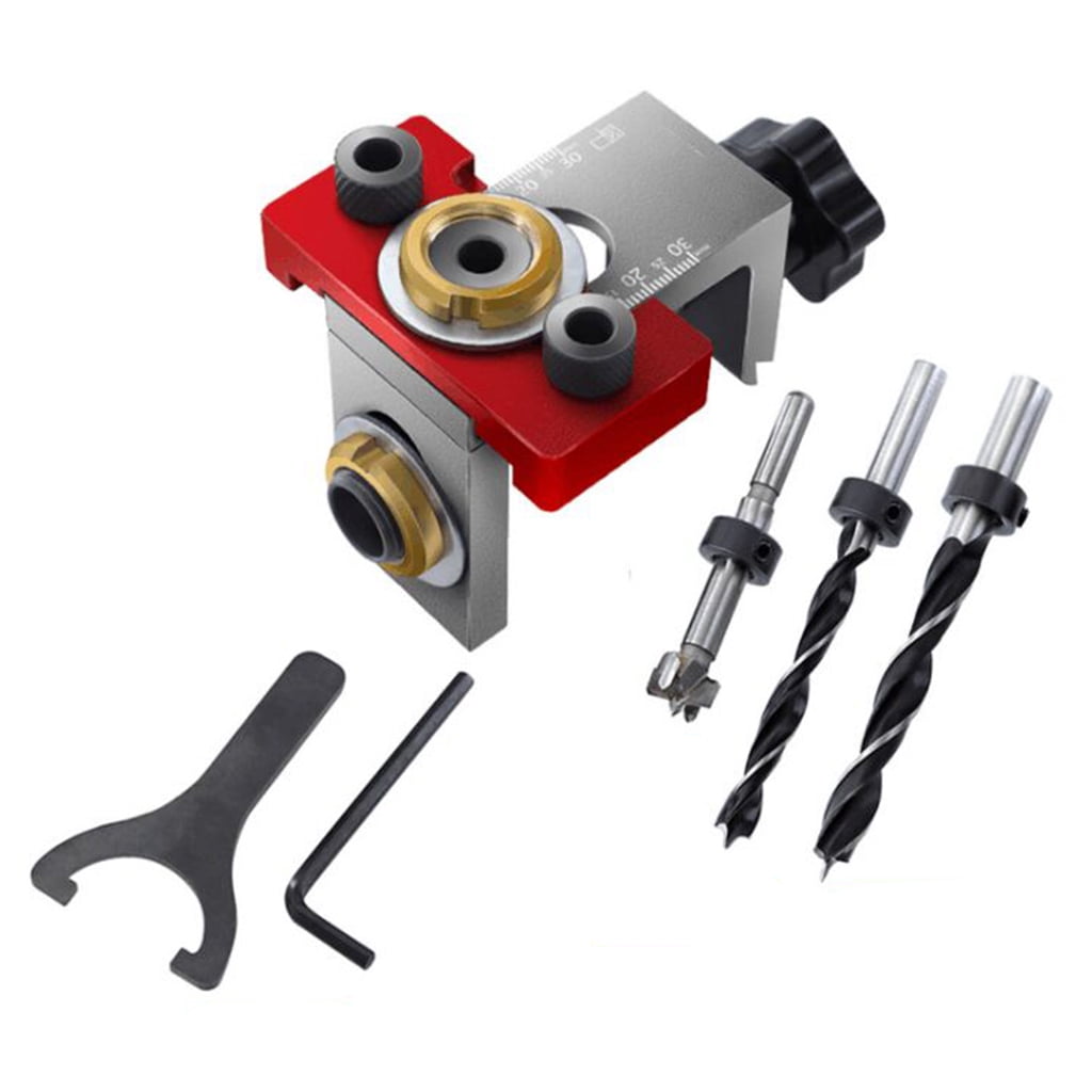 3in1 Woodworking Drilling Locator Self Centering Dowel Drill Guide
