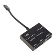 3-in-1 XQD Card Reader High-Speed USB 3.0 Universal Type-C to XQD/SD Card Reader for Computer Expansion Headers