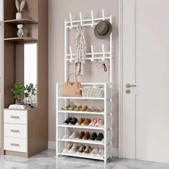Sjor Racj 3-in-1 clothes rack with shoe rack, clothes rack with shoe cabinet ...