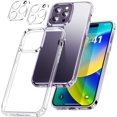 thumbnail image 1 of [3 in 1] for iPhone 14 Pro Max Phone Case 6.7" [ Grade][Never Yellow][2 Camera Lens Protectors] Clear iPhone 14 Pro Max Case, 1 of 8