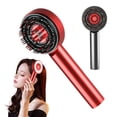 thumbnail image 1 of 3 in 1 phototherapy massage comb electrical loriginial handheld spa scalp massage brush with red light for hair growth with oil, 1 of 7