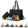 thumbnail image 1 of 3 in 1 tote bag for women 2 in 1 tote bag lunch combo ladies laptop with Elegance Meets Functionality, 1 of 8