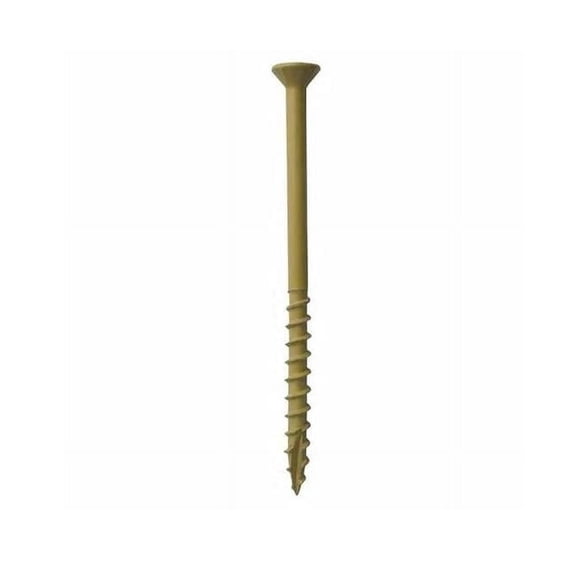3 in. 5 lbs No.9 Star Screw, Tan - Case of 4