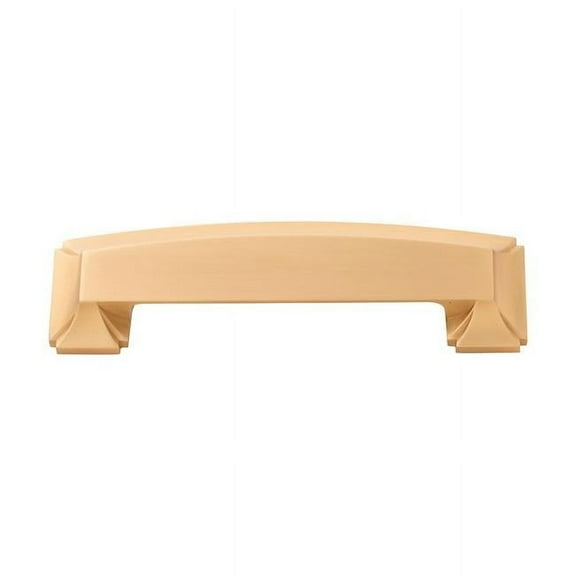 3 in. 96-128 mm Cup, Cabinet & Drawers Pull, Brushed Gold Brass