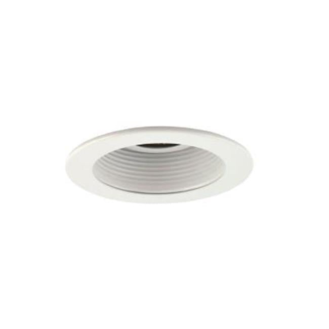 3 in. Aperture Low Voltage Adjustable Step Baffle Trim, White Baffle ...