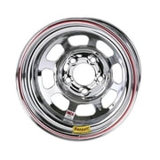 3 in. Backspace & 4 x 100 mm Bolt Pattern D-Hole Wheel Rim, Chrome - 14 x 7 in.