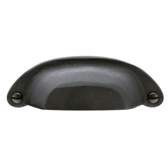 3 in. Bronze Ranch Bin Pull, Flat Black