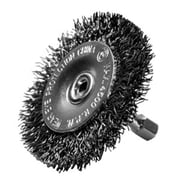 3 in. Coarse Radial Hex Shank .0118 Wire Brush
