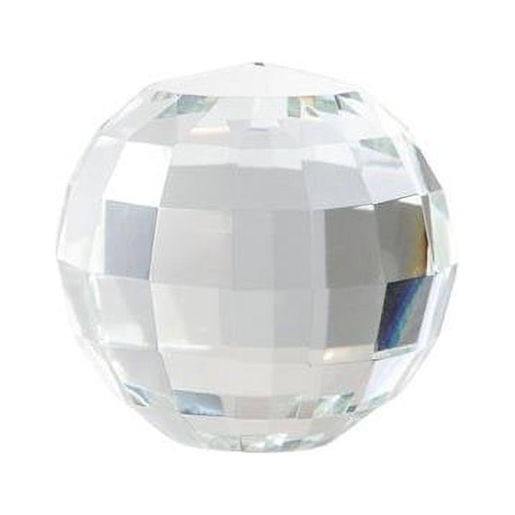 3 in. Crystal Orb Sculpture, Clear & Frost