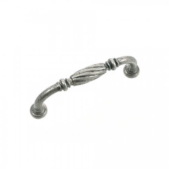 3 in. Distressed Pewter French Twist Cabinet Pull